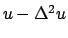 $u-\Delta^2u$