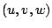 $(u,v,w)$