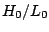 $H_0/L_0$
