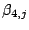 $\beta_{4,j}$