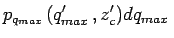 \begin{displaymath}
q_{max} = (A-z_c)\omega A
\end{displaymath}