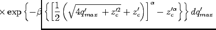 \begin{displaymath}
q_{max}' = \frac{q_{max}}{\eta_{rms}^2\sqrt{gk}} = (A'-z_c')A'
\end{displaymath}